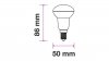 Żarówka LED VT-250 SAMSUNG CHIP 6W E14 R50 6400K 470lm A+ 120st. 140
